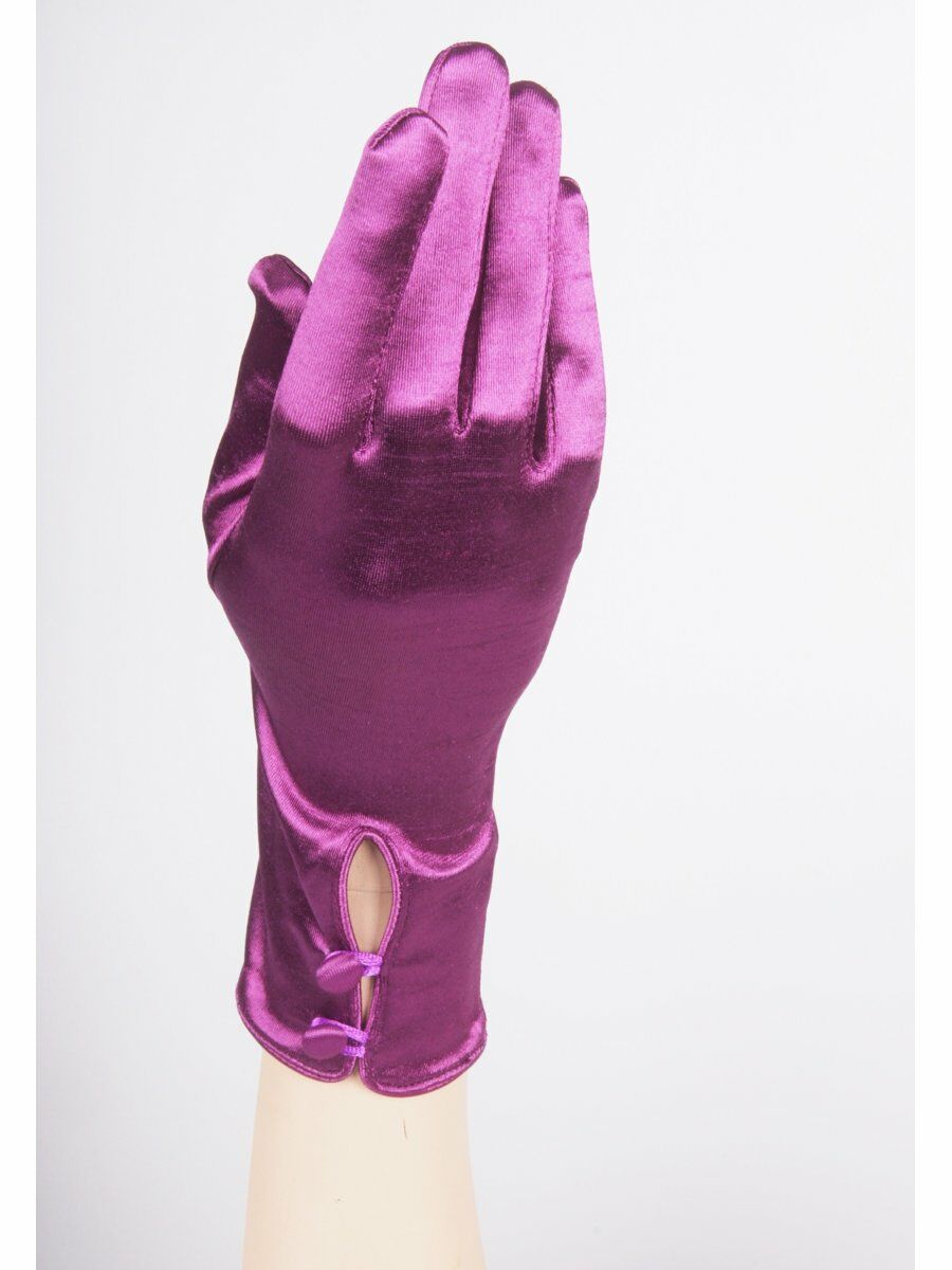 Paarse Avondhandschoenen Met Beklede Knoopjes huismerk kopen in de aanbieding