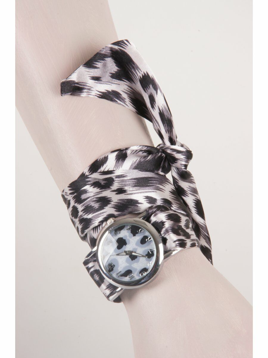 Sjaalhorloge Met Leopard Print huismerk kopen in de aanbieding Sjaalhorloge Met Leopard Print huismerk kopen in de aanbieding