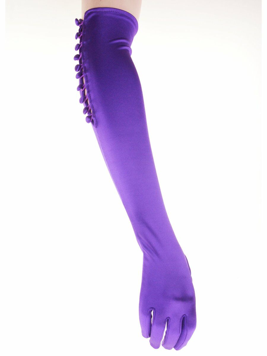 Purple Lycra Satijnen Avondhandschoen Met Bekleedde Knoopjes huismerk kopen in de aanbieding Purple Lycra Satijnen Avondhandschoen Met Bekleedde Knoopjes huismerk kopen in de aanbieding