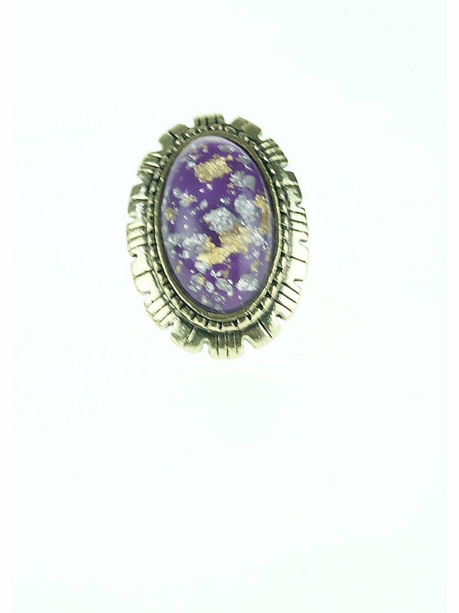 Koperen Ring Met Paarse huismerk kopen in de aanbieding