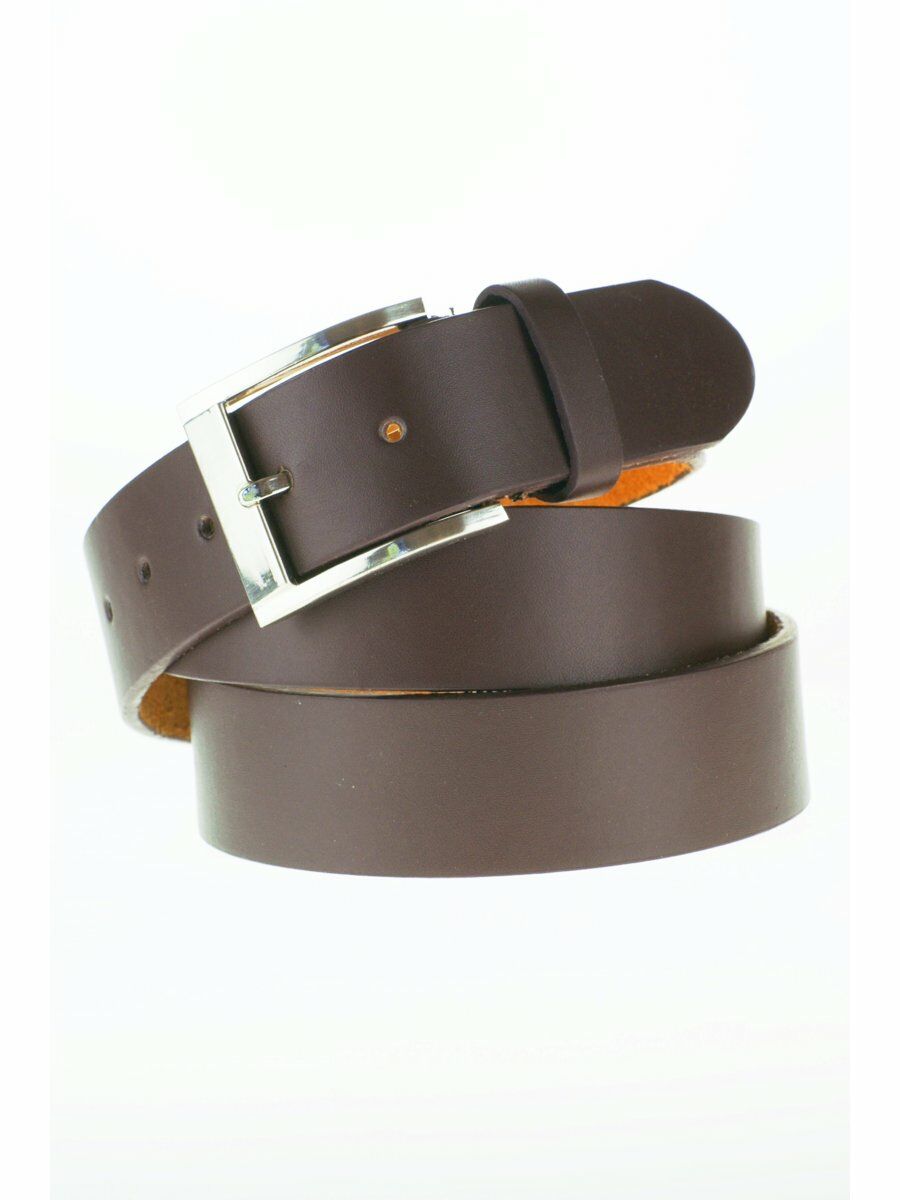 Klassieke Bruine Leren Riem huismerk kopen in de aanbieding