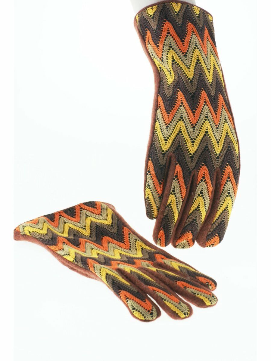 Trendy Dames Handschoenen Met Zig Zag Patroon huismerk kopen in de aanbieding Trendy Dames Handschoenen Met Zig Zag Patroon huismerk kopen in de aanbieding