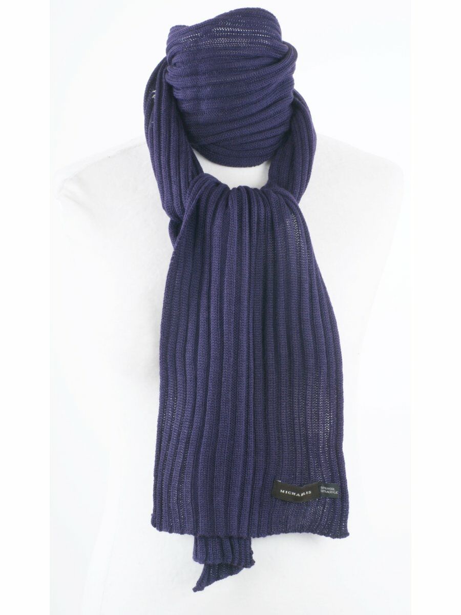 Paarse Rib Gebreide Sjaal huismerk kopen in de aanbieding