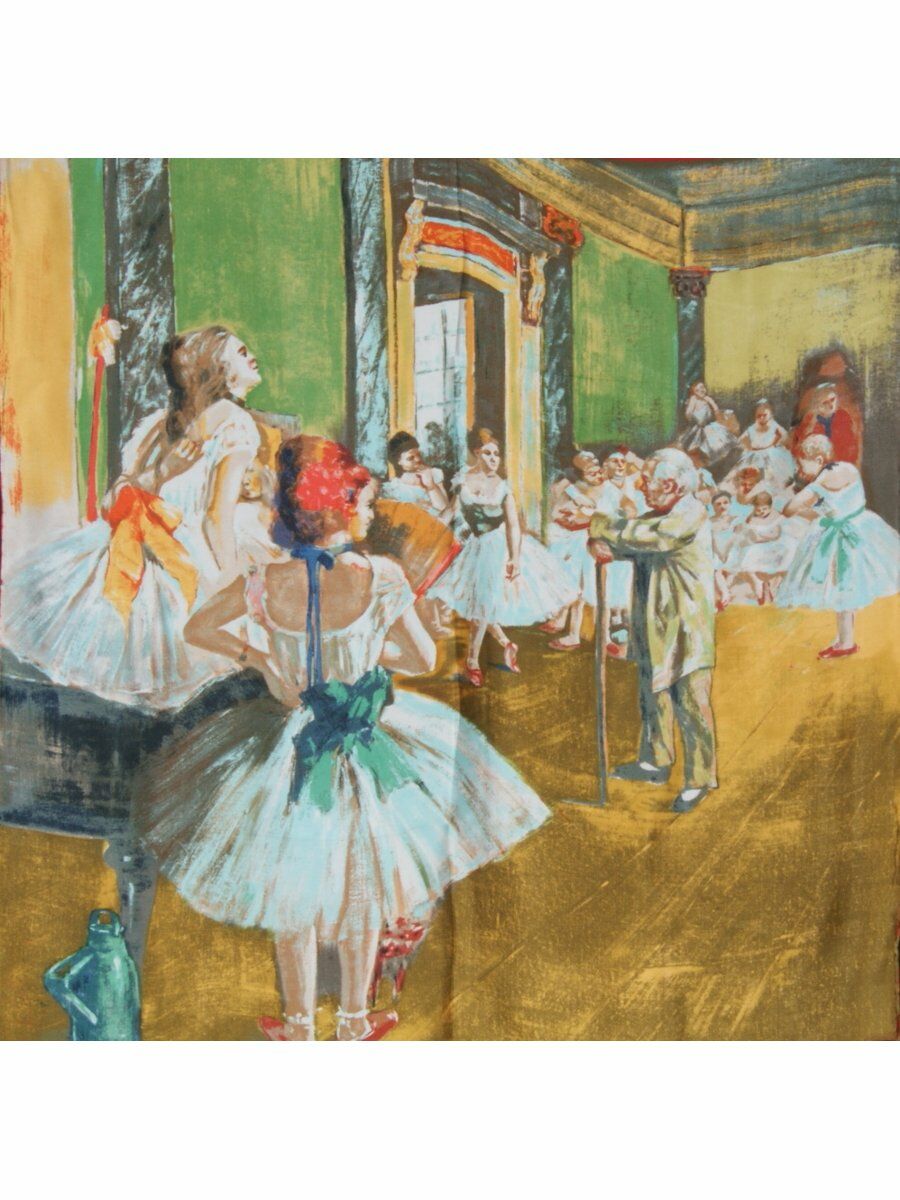 Zijden Sjaal Met Dansschool Van Degas huismerk kopen in de aanbieding