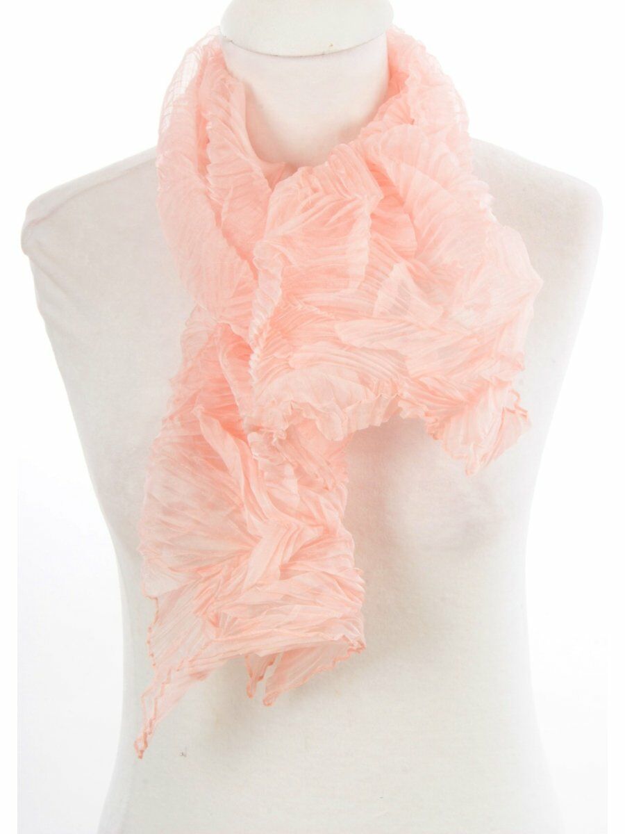 Roze Sjaal Van Gepliseerde Crepe huismerk kopen in de aanbieding