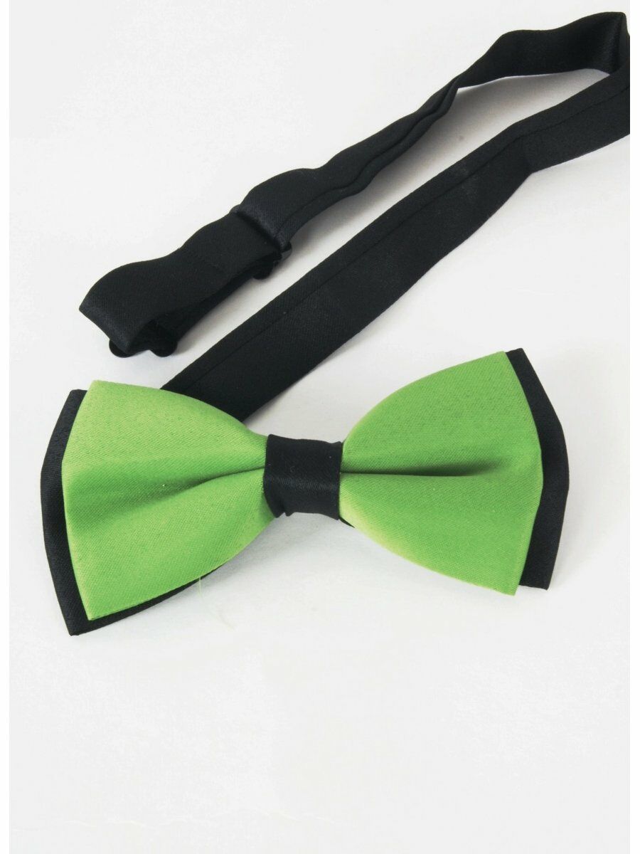 Tweekleurige Groene Zwarte Vlinderstrik huismerk kopen in de aanbieding