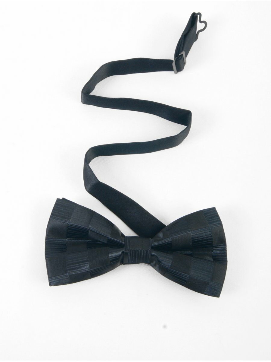 Zwarte Vlinderstrik Met Geweven Dambordpatroon huismerk kopen in de aanbieding