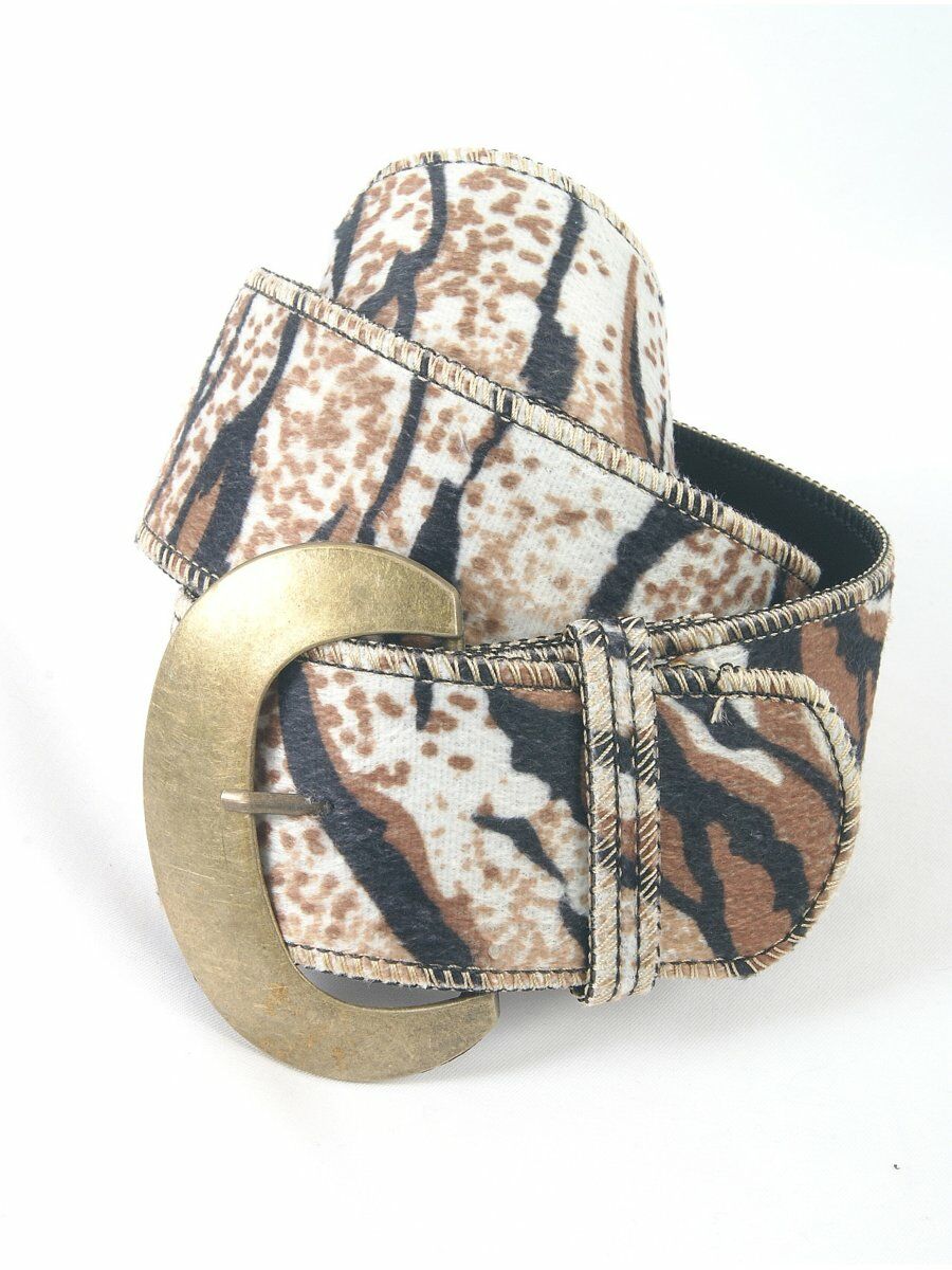 Damesriem Van Kortharig Kunstbont Met Tijger Structuur huismerk kopen in de aanbieding