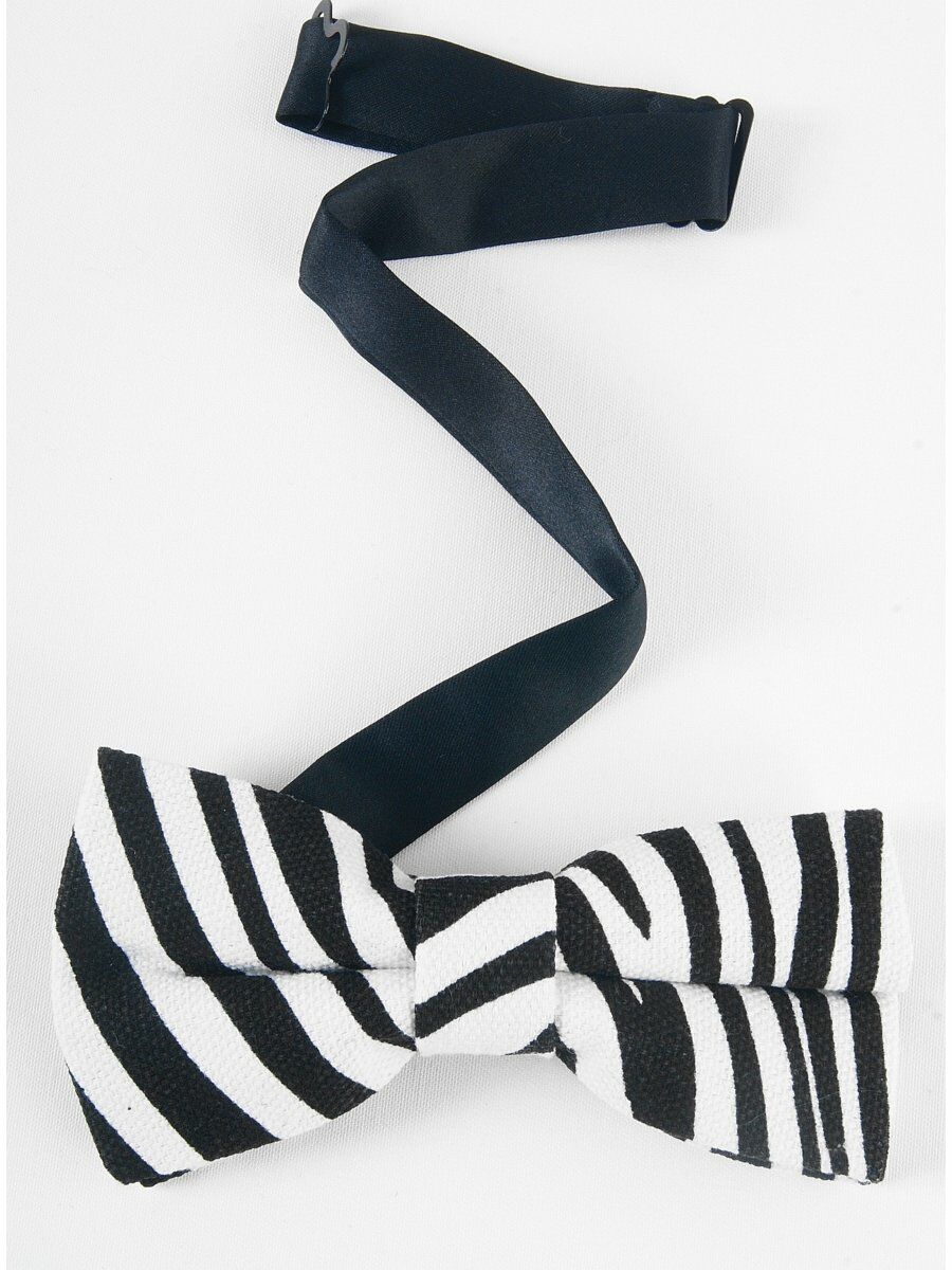 Canvas Vlinderstrik Met Zwarte Zebra Print huismerk kopen in de aanbieding