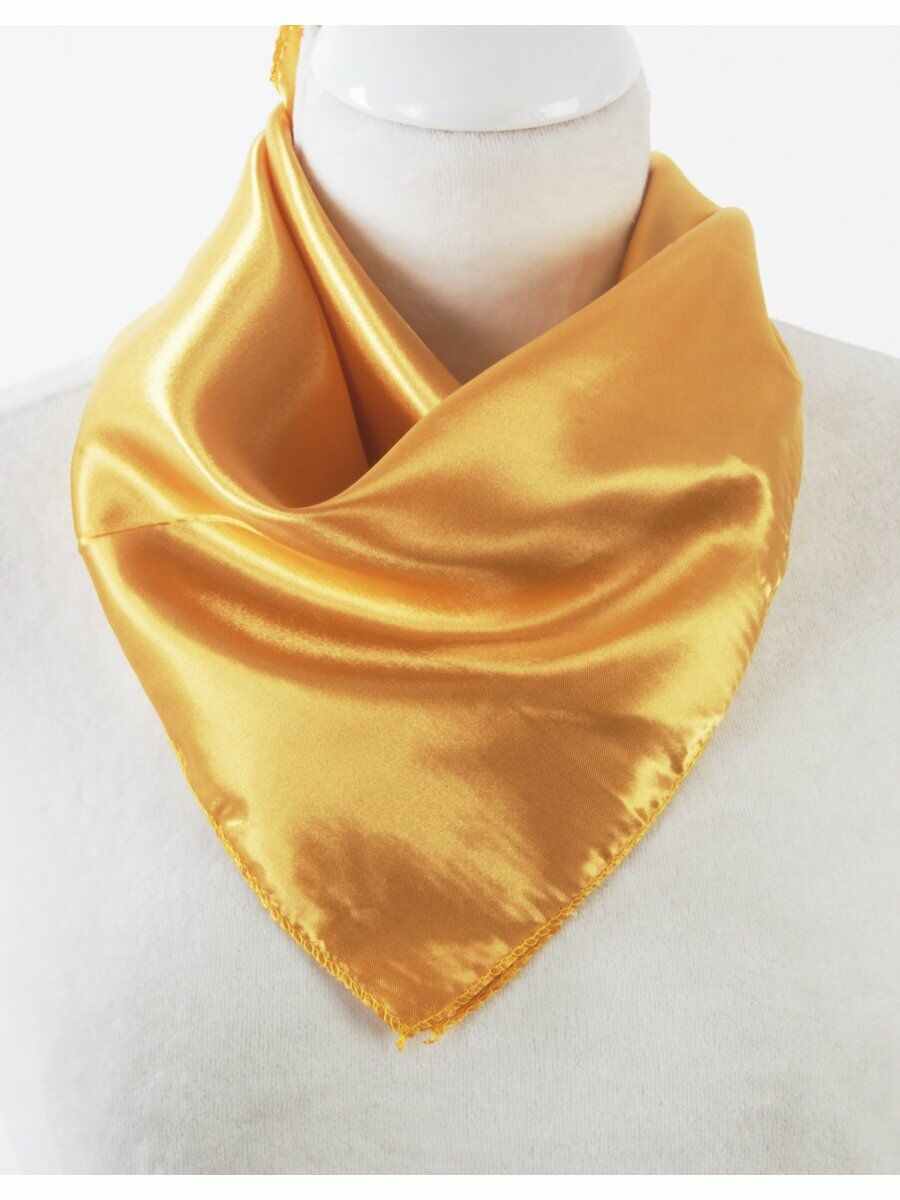 Kleine Vierkante Effen Goudgele Sjaal huismerk kopen in de aanbieding