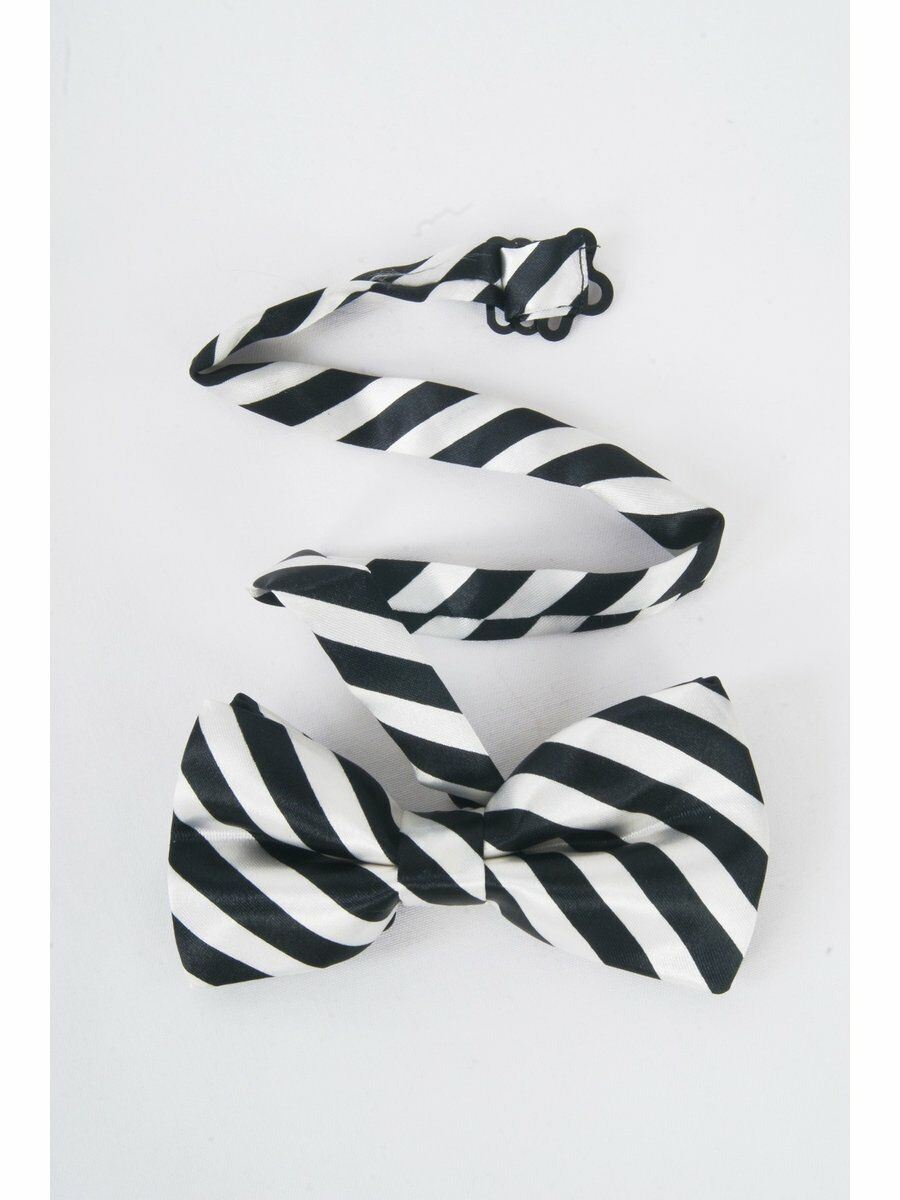 Vlinderstrik Met Zwart Witte Streep huismerk kopen in de aanbieding