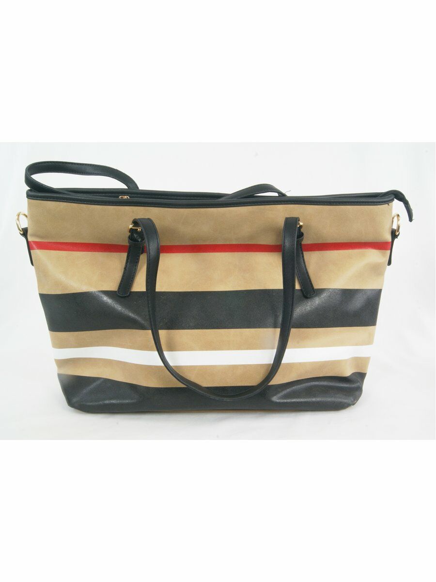 Beige Handtasshopper Met Strepen huismerk kopen in de aanbieding Beige Handtasshopper Met Strepen huismerk kopen in de aanbieding