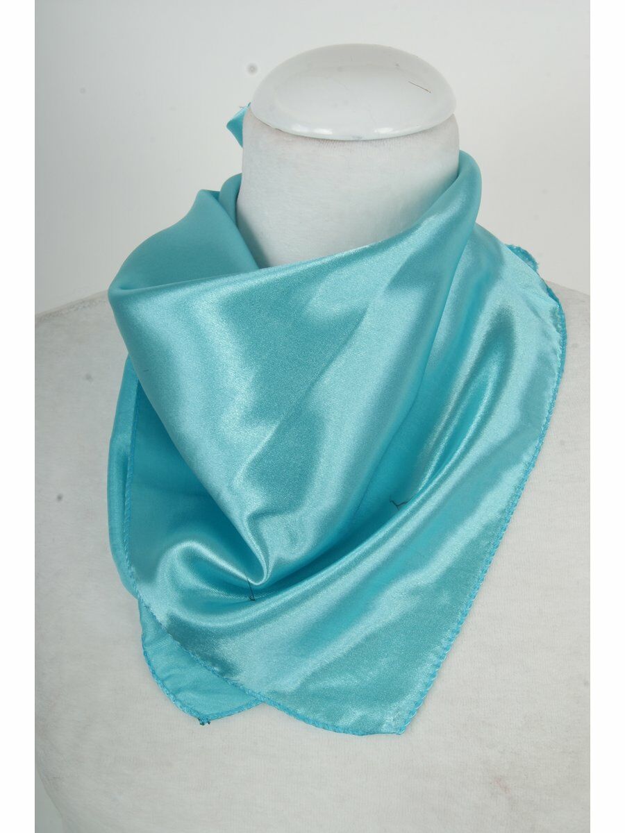 Vierkante Effen Turquoise Sjaal huismerk kopen in de aanbieding