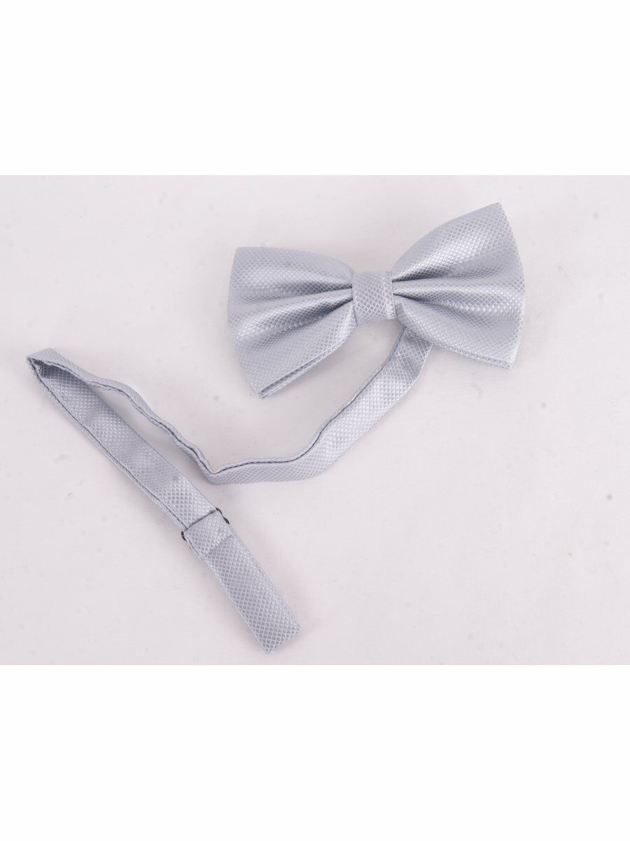 Zilvergrijze Vlinderstrik Met Geweven Ruit huismerk kopen in de aanbieding