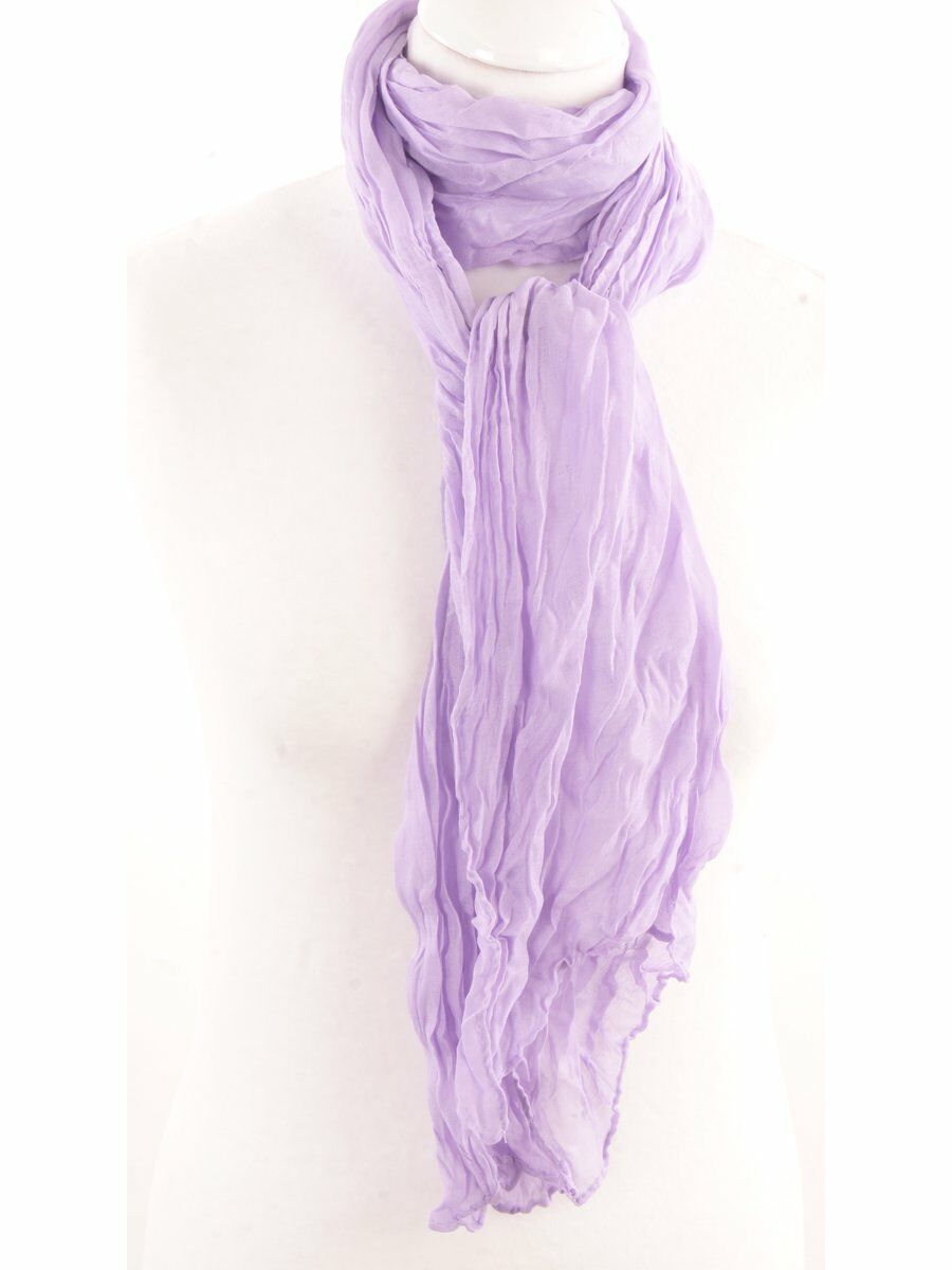 Effen Lila Crushed Sjaal huismerk kopen in de aanbieding