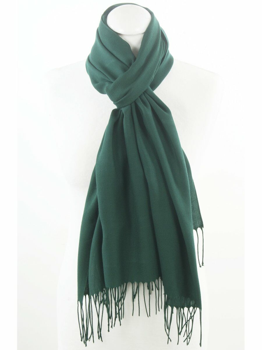 Effen Dennnengroene Pashminasjaal Smal Model huismerk kopen in de aanbieding