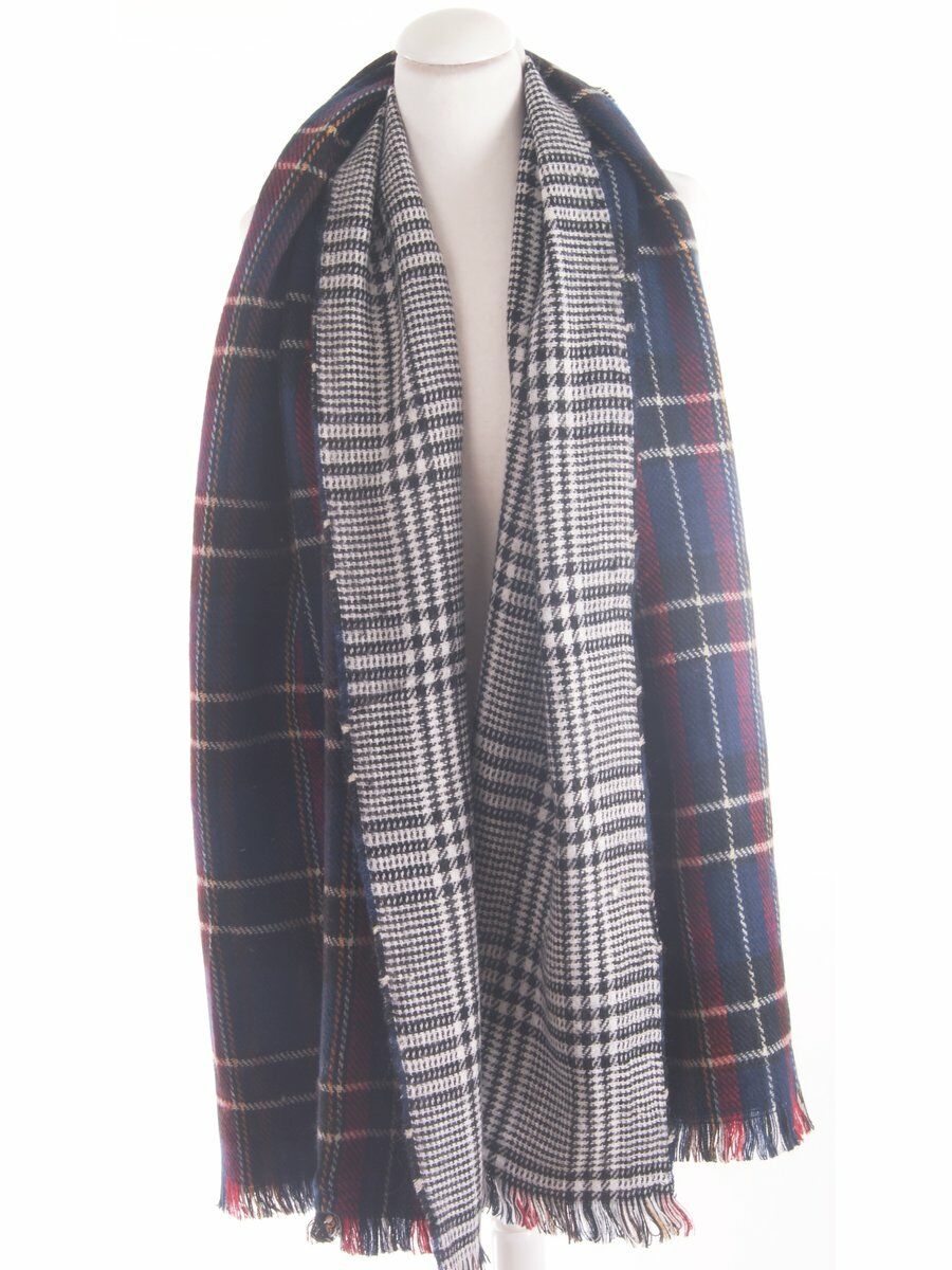 Double Face Oversized Sjaal Omslagdoek Met Ruit huismerk kopen in de aanbieding