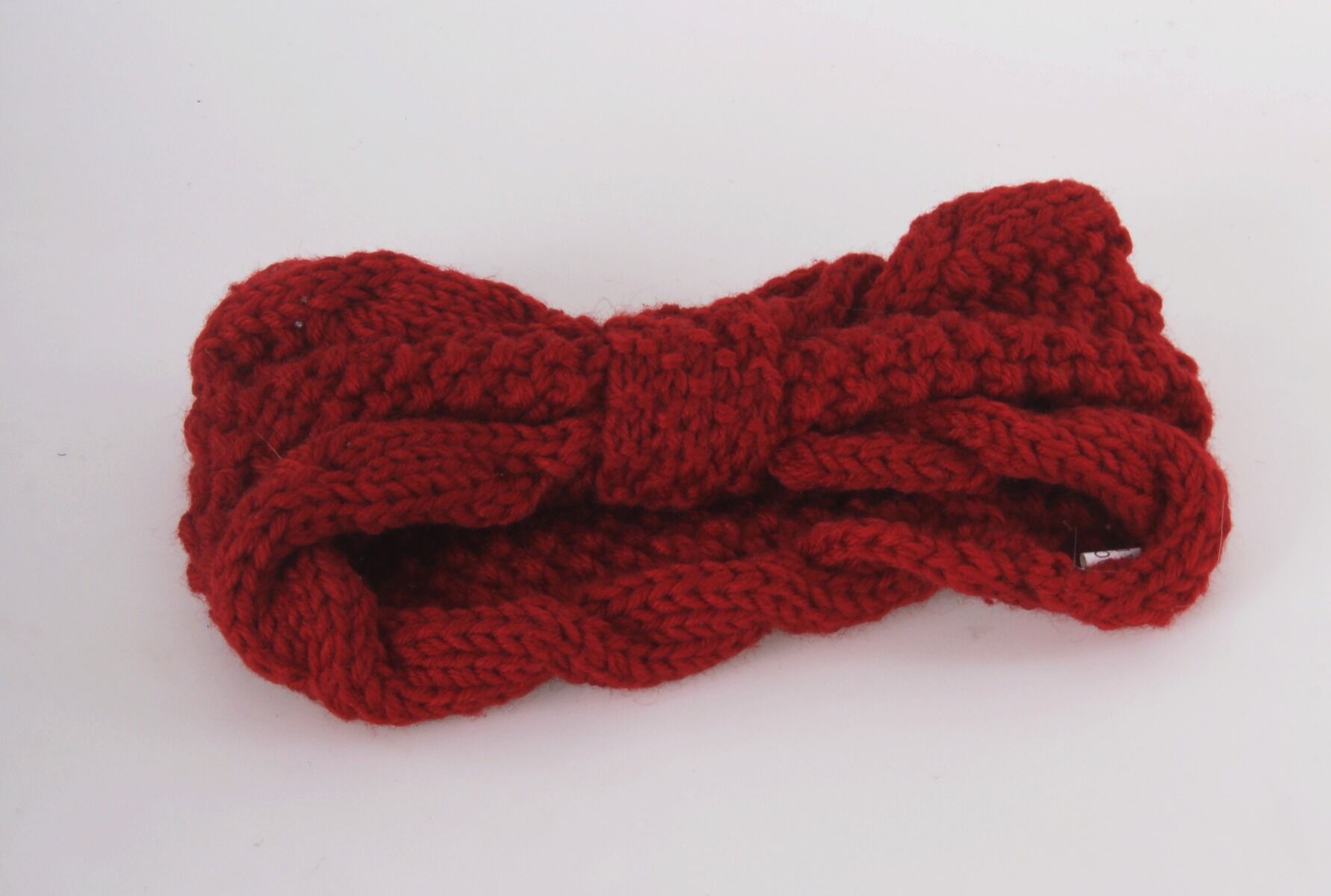 Rode Gebreide Haarband huismerk kopen in de aanbieding