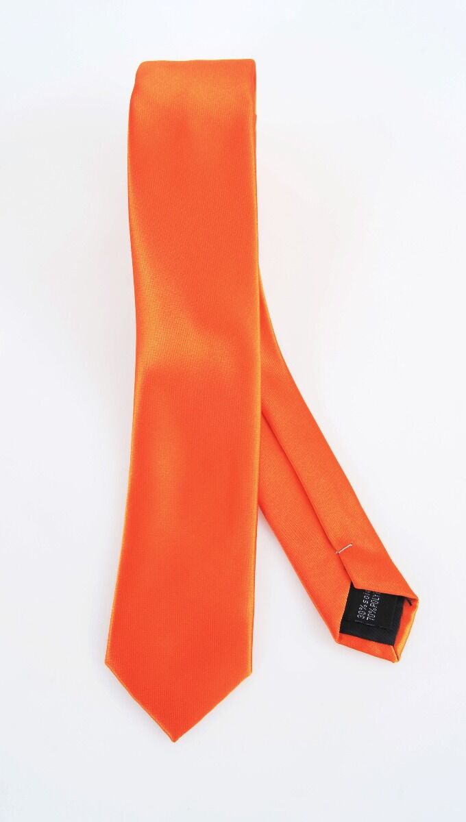 Oranje Zijde Blend Stropdas huismerk kopen in de aanbieding Oranje Zijde Blend Stropdas huismerk kopen in de aanbieding