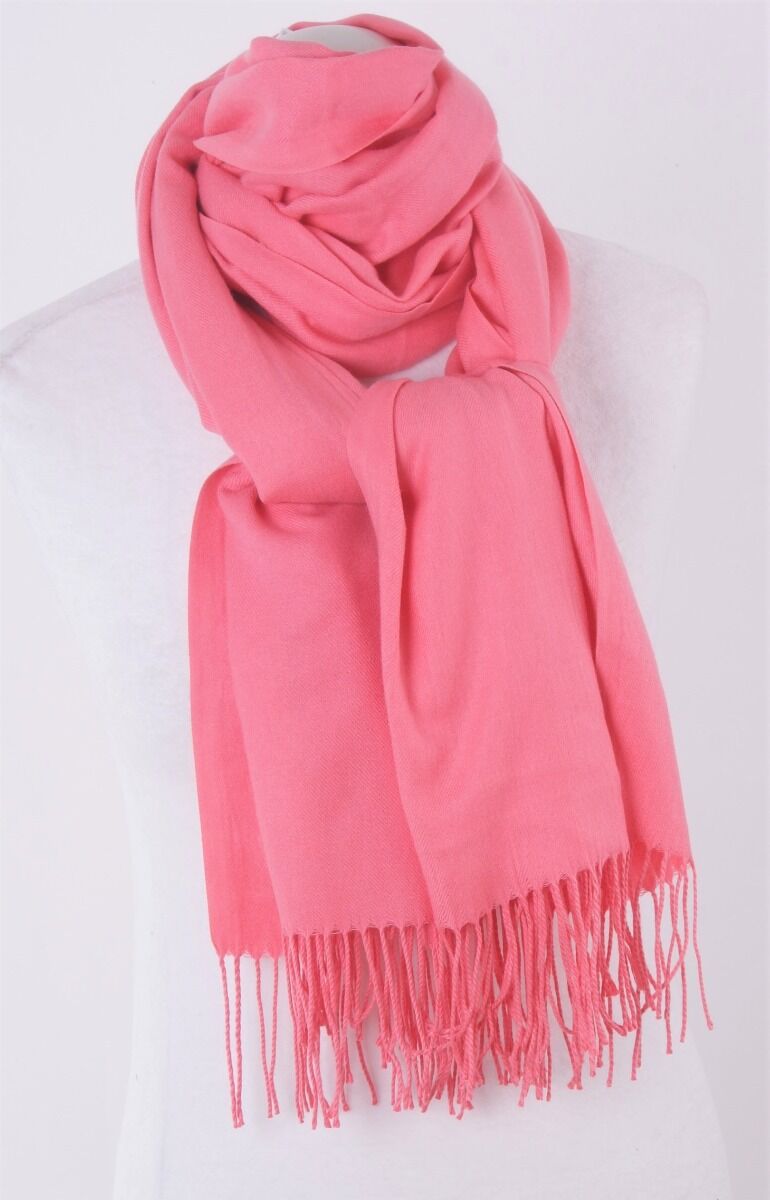 Kasjmier Sjaal In Effen Koraalroze huismerk kopen in de aanbieding