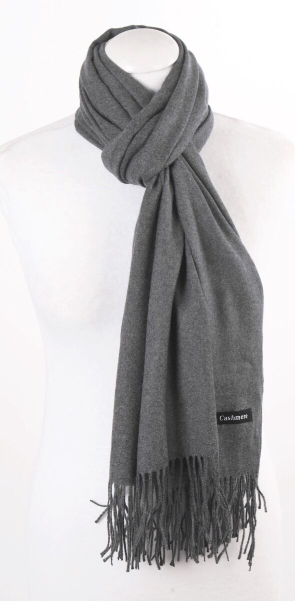 Kasjmier Sjaal In Effen Middengrijs huismerk kopen in de aanbieding