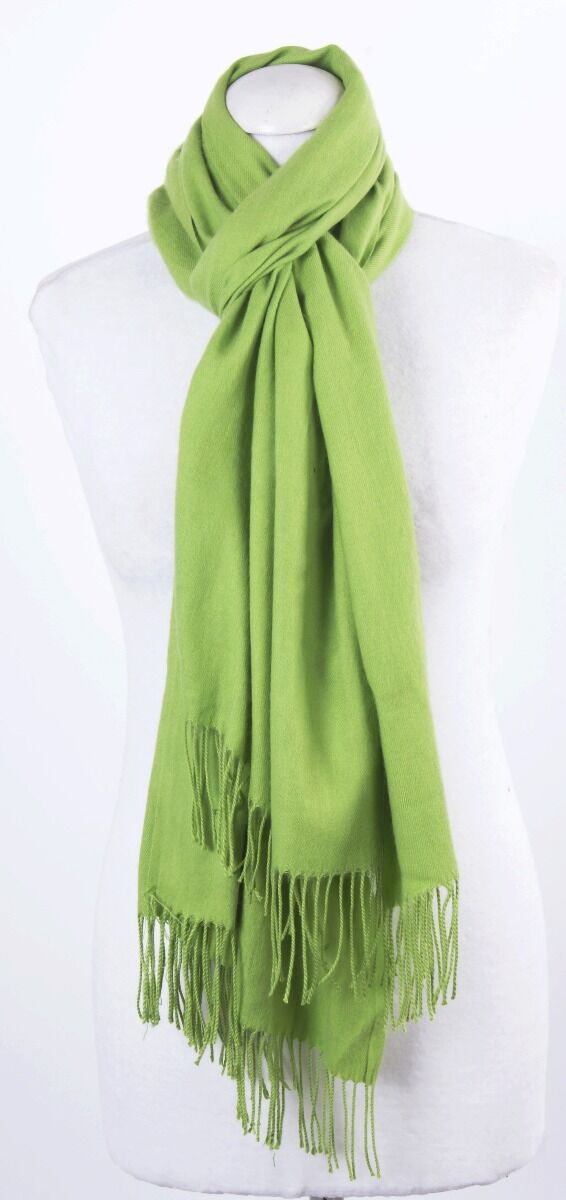 Kasjmier Sjaal In Effen Lime Groen huismerk kopen in de aanbieding