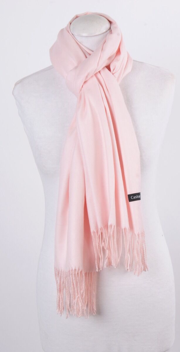 Kasjmier Sjaal In Effen Licht Roze huismerk kopen in de aanbieding Kasjmier Sjaal In Effen Licht Roze huismerk kopen in de aanbieding