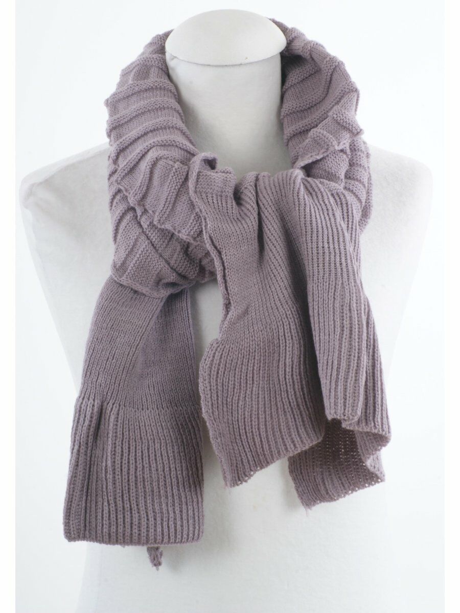 Rib Gebreide Sjaal In Lila huismerk kopen in de aanbieding
