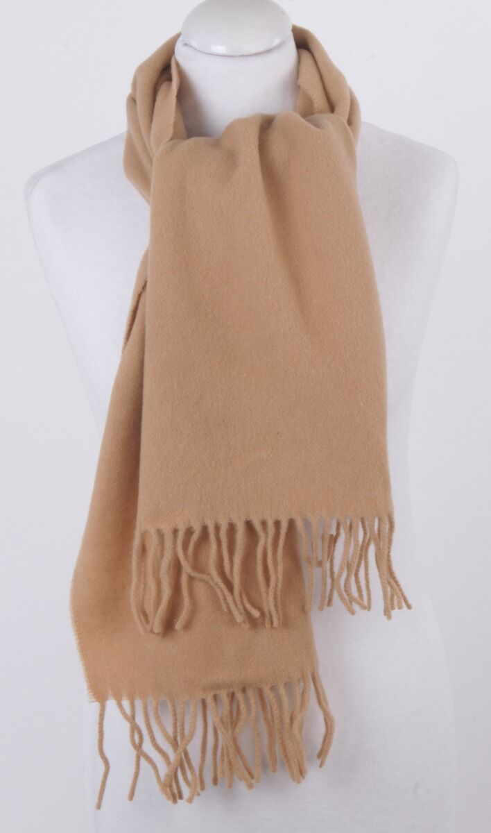 Effen Licht Camelkleurige Lamswollen Sjaal huismerk kopen in de aanbieding Effen Licht Camelkleurige Lamswollen Sjaal huismerk kopen in de aanbieding