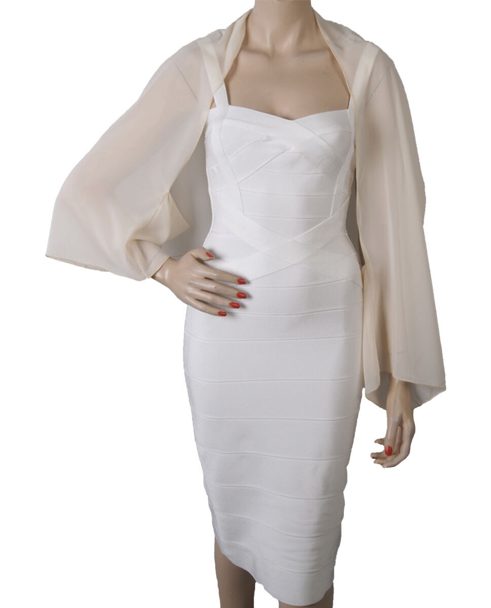 Ecru Kleurige Korte Bolero Stola huismerk kopen in de aanbieding