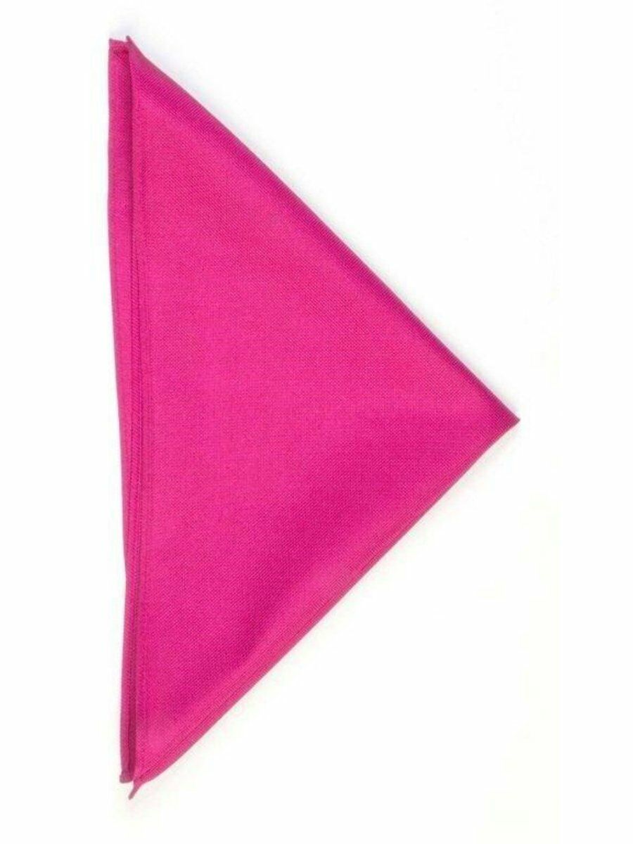 Effen Fuchsia Twill Zijden Pochette huismerk kopen in de aanbieding Effen Fuchsia Twill Zijden Pochette huismerk kopen in de aanbieding