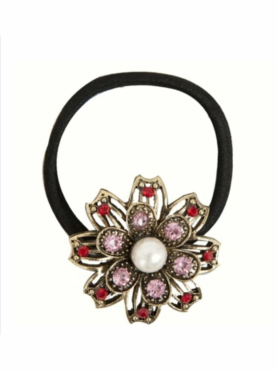 Haarelastiek Met Broche En Strass Steentjes huismerk kopen in de aanbieding Haarelastiek Met Broche En Strass Steentjes huismerk kopen in de aanbieding