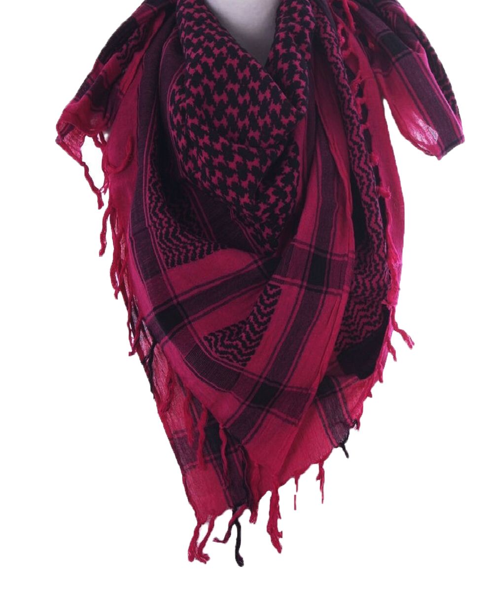 PLO sjaal / Arafat sjaal in hardroze-zwart