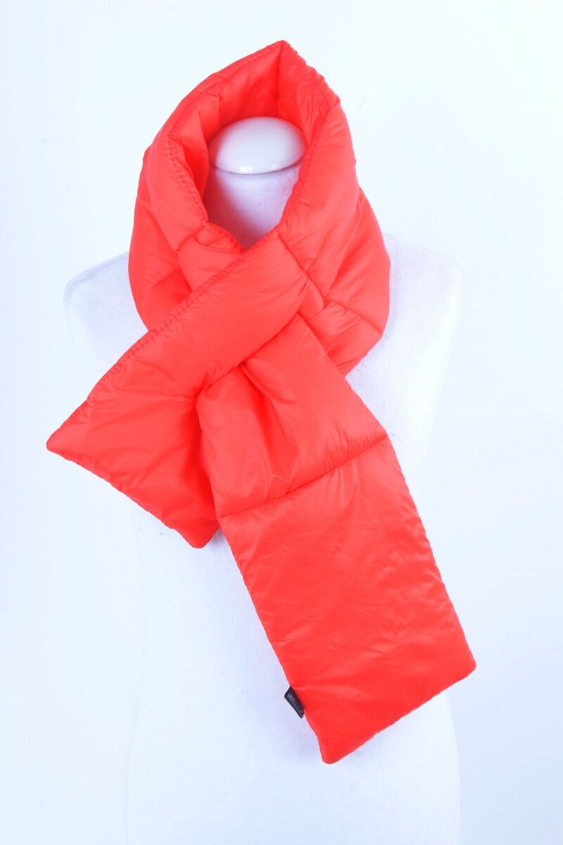 Effen Neon Oranje Gewatteerde Sjaal huismerk kopen in de aanbieding