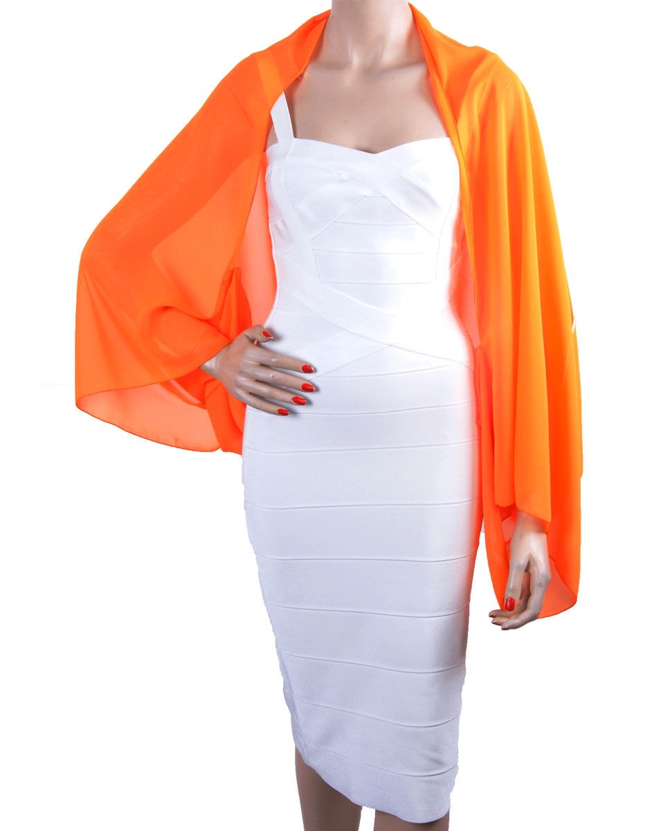Oranje Bolero Stola Van Crepe Voile huismerk kopen in de aanbieding