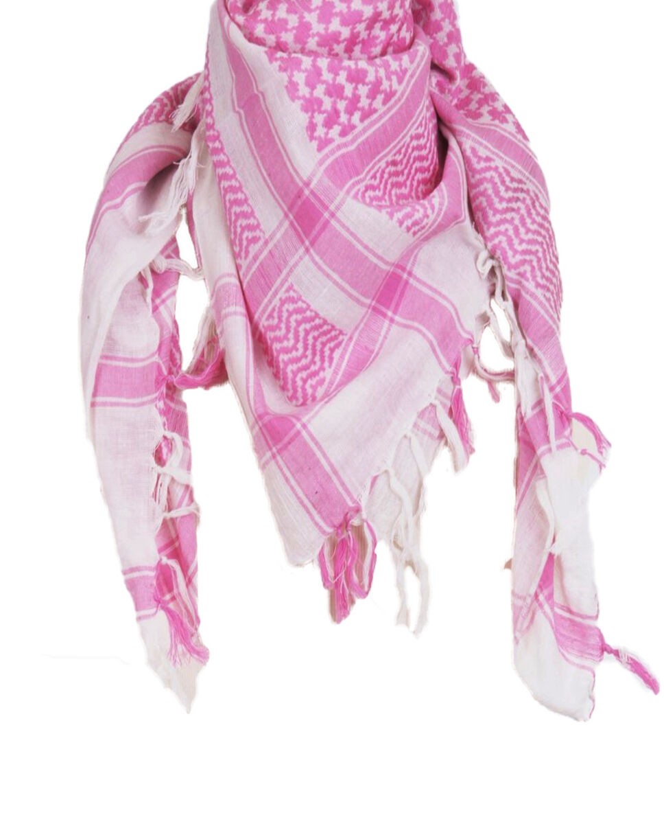PLO sjaal / Arafat sjaal in roze-wit