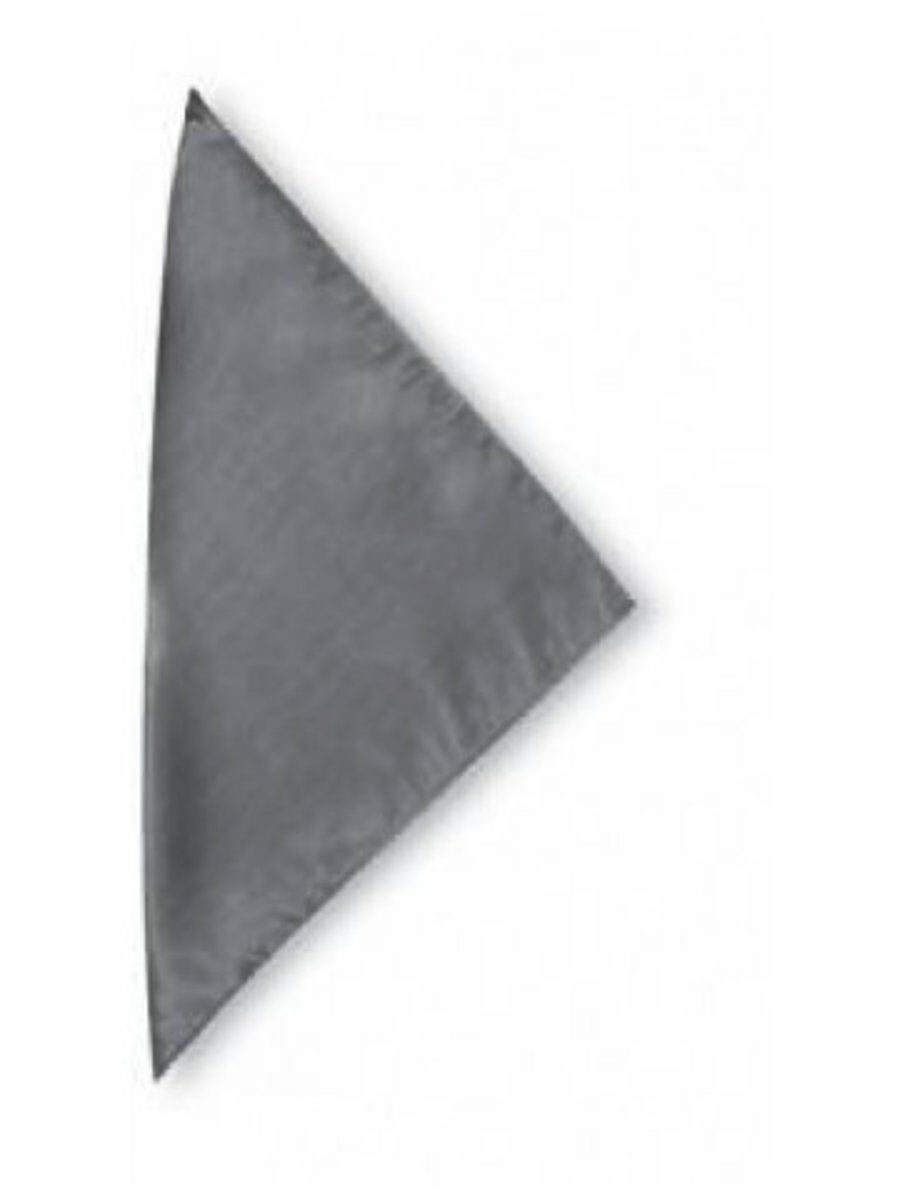 Antracietgrijze Piquee Zijden Pochette huismerk kopen in de aanbieding Antracietgrijze Piquee Zijden Pochette huismerk kopen in de aanbieding