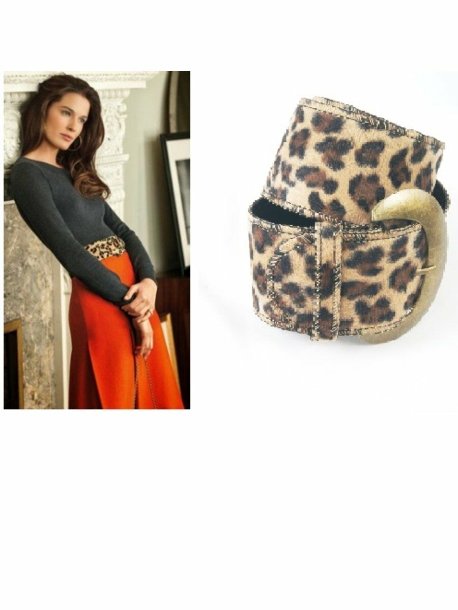 Damesriem Van Kunstbont Met Luipaardstructuur huismerk kopen in de aanbieding