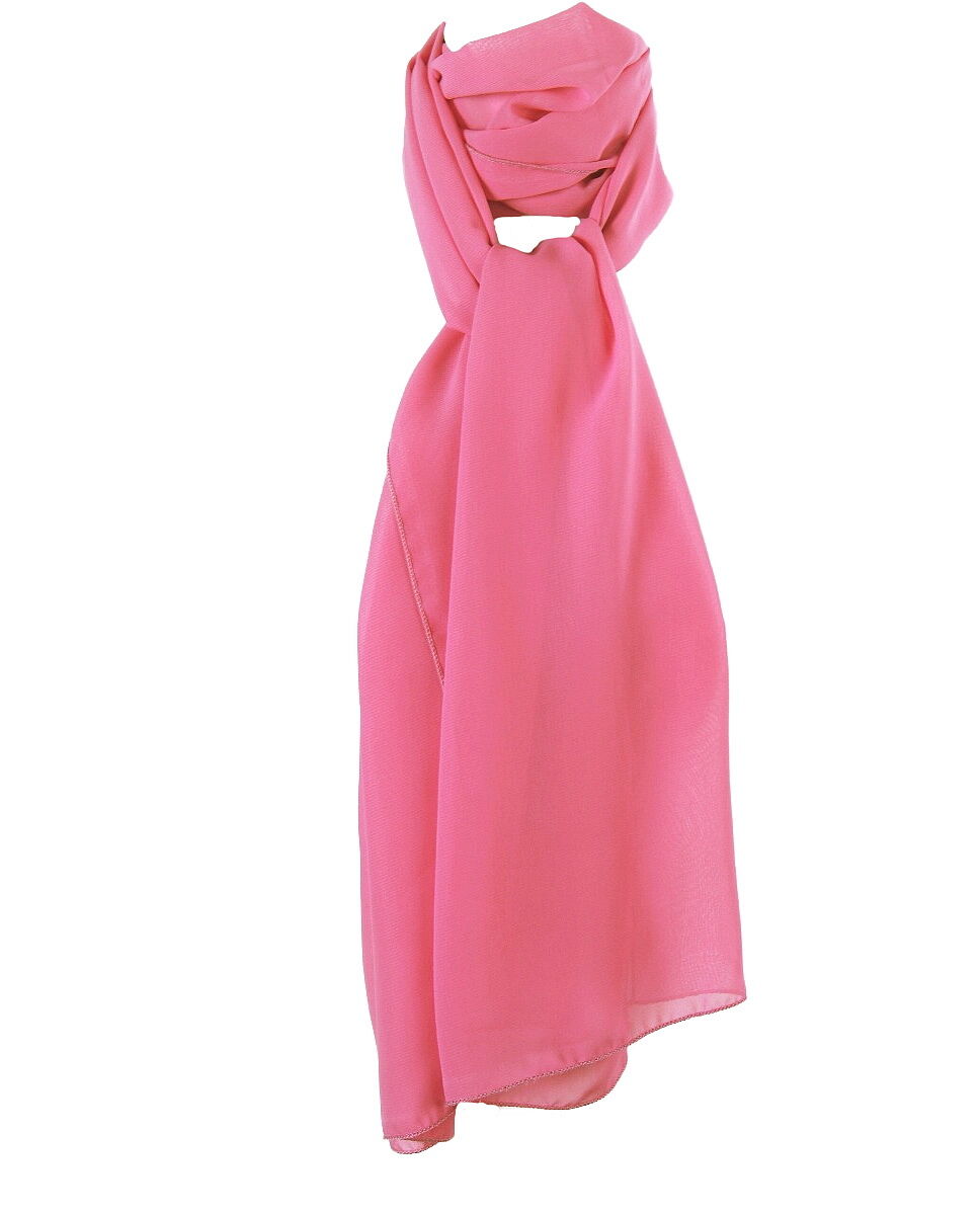 Zuurstok roze crêpe sjaal -