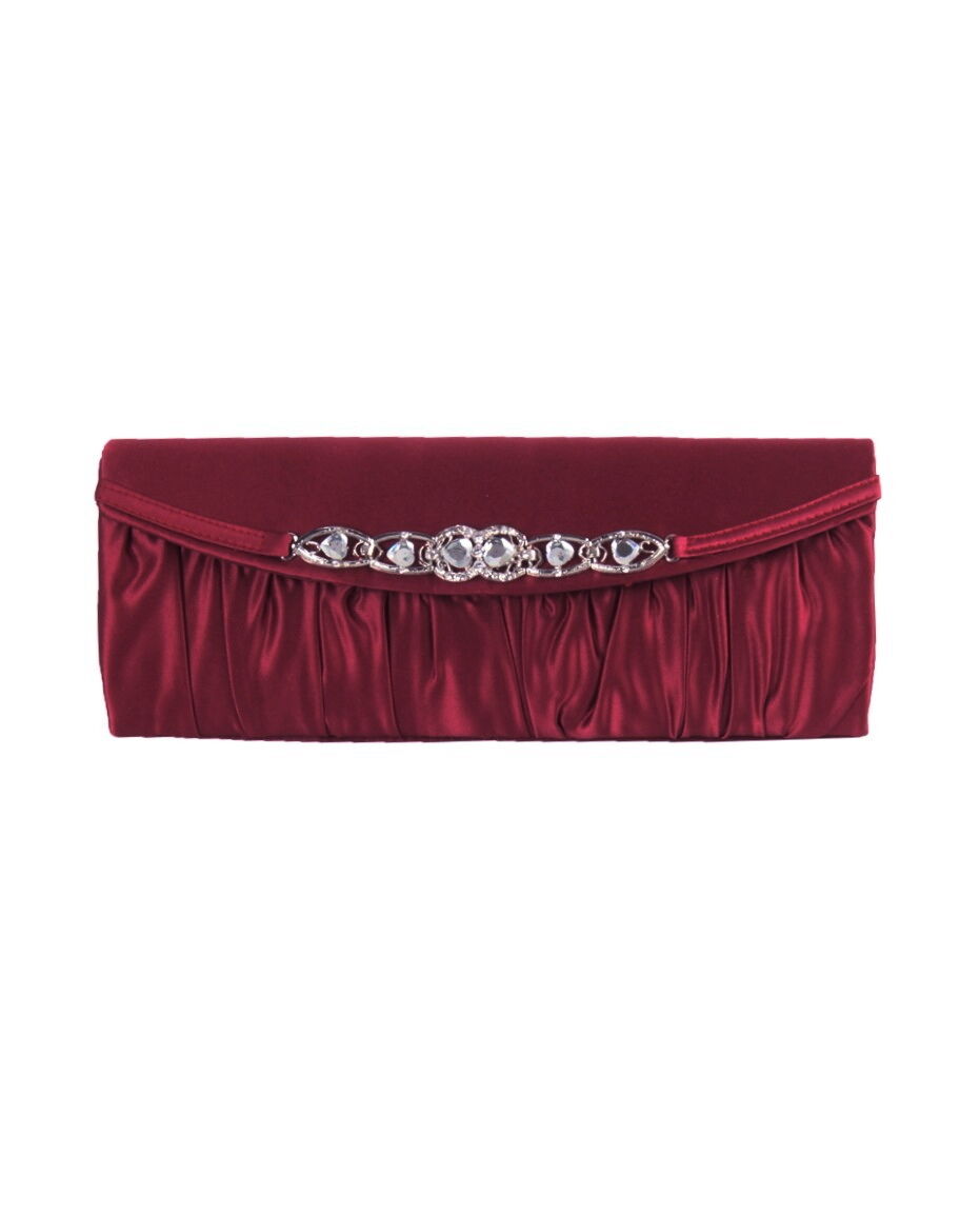 Wijnrood Avondtasje Versierd Met Strass Steentjes huismerk kopen in de aanbieding Wijnrood Avondtasje Versierd Met Strass Steentjes huismerk kopen in de aanbieding