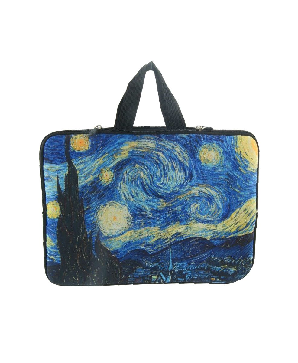 Rechtmatig Odysseus Zelfgenoegzaamheid Laptop tas met Vincent van Gogh print - bouFFante